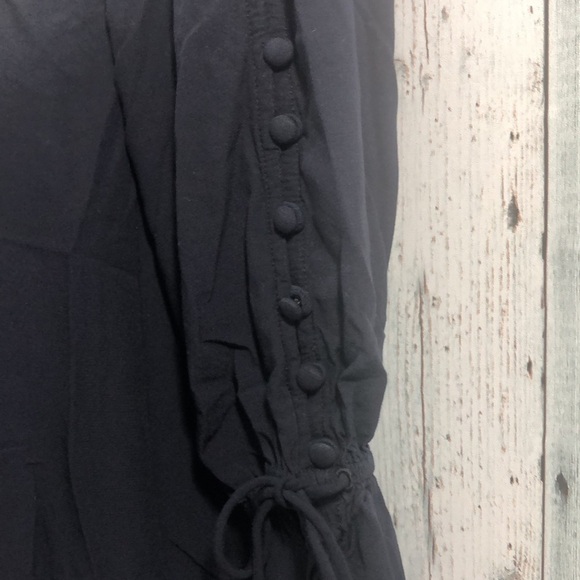 LOFT Off Shoulder Peplum Button Sleeves Top Small - Picture 3 of 12